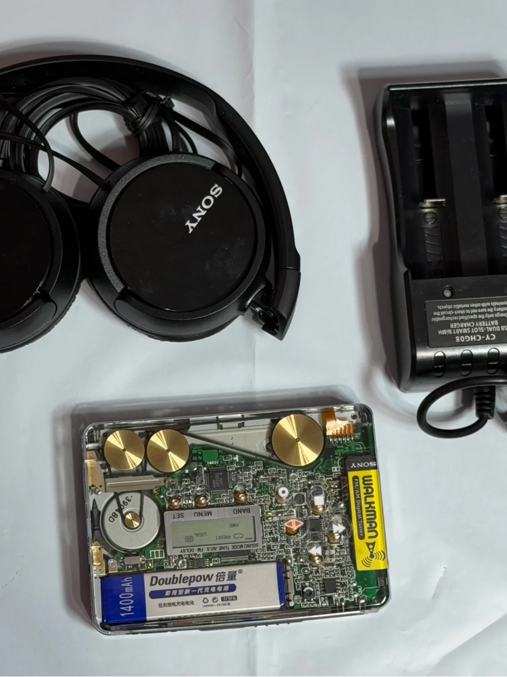 Sony Transparent Portable Audio Cassette and Radio Player FX877